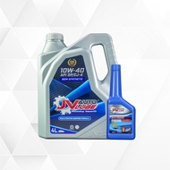 JV Auto Lube Set Engine Oil 10W-40 SP Semi Synthetic 8000km(4L) + Engine Flush(1bottle/300ml)