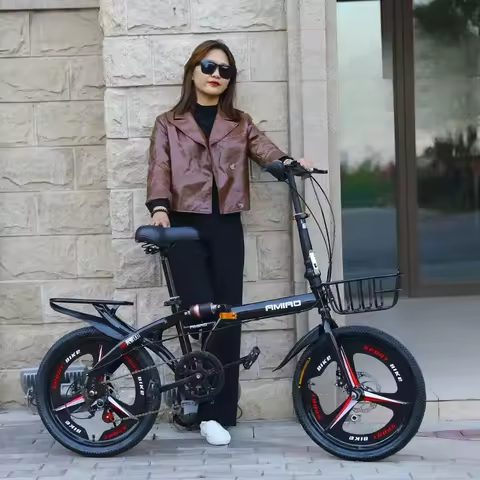 20 Inch Adult Folding Bicycle Small Home Mobility Bicycle Children Variable Speed Bicycle