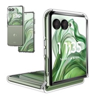 For motorola razr 50 ultra ケース モトローラ razr 50 ultra ソフトケース larfbulrocクリスタル クリア 透明 TPU素材 保護カバー motorol