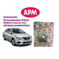NISSAN Almera N17 APM AUTOMATIC TRANSMISSION ATF FILTER AD-8025 / 31398-87X02