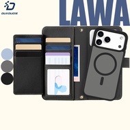 DUX DUCIS LAWA Detachable 2-in-1 Magnetic Flip Phone Case for iPhone 17E 16E 17 16 15 Pro Max Pro Ai