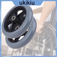 UKIi 6 8In Wheelchair Caster Front Wheel Replacement Solid Tire Wheel Wear-resistant