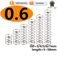 【QQ1】Compression spring d0.6mm  SUS304 OD3-7mm length 5-50mm pressure spring Tension is strong，Not e