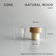 Cork Wooden Cork Bottle Cap 34mm