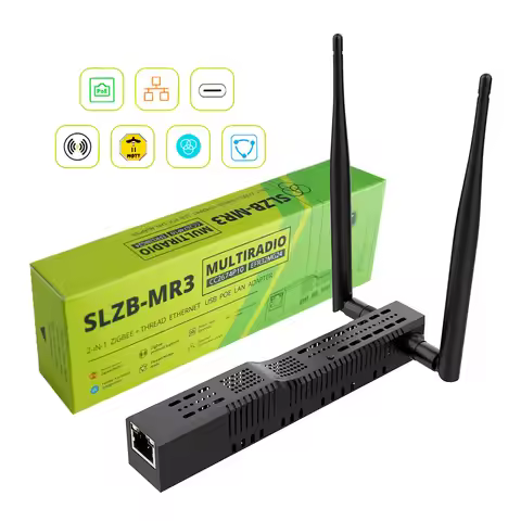 SMLIGHT SLZB-MR1/MR2/MR3/MR4/MRW10 Multiradio Zigbee 3.0 USB WiFi Gateway Coordinator POE Thread Zig