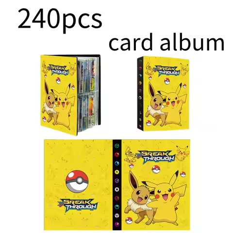 Charizard Mewtwo Album Card Game Card Holder Binder VMAX Game Card Collection large capacity Card ba