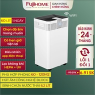 Máy hút ẩm công suất lớn FUJIHOME DH60W-HEPA Nhập Khẩu Máy hút ẩm lọc không khí HEPA có Wifi diệt kh