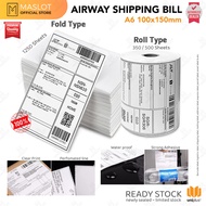 A6 Waybill sticker paper 500 pcs airway bill sticker 4x6 thermal paper 100x150mm barcode shipping la