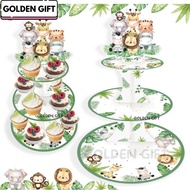 CUPCAKE STAND Cake Stand Dessert Stand Cupcake Stand for Jungle Safari Party Decoration Birthday Par