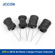 20Pcs 0810 8x10mm I-shape Power Inductor Inductance Copper Coil DIP 2Pin 100uh 220uh 330uh 470uh 680