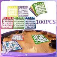 Bingo Card Bingo Card Game Set Bingo Board Bingo Card Toy Bingo Set 100pcs