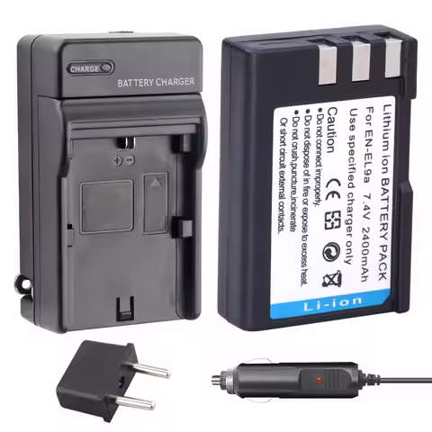 1 Pc EN-EL9 EL9a Li-ion digital camera Battery + Charger For Nikon EN-EL9a D40 D60 D40X D5000