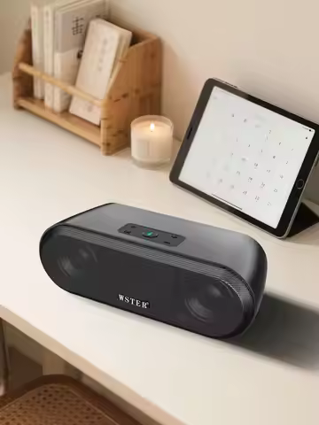 WS-820 TWS Wireless Portable Home Audio Speakers 40W HD Sound with FM USB/TF Playback Type-C Chargin