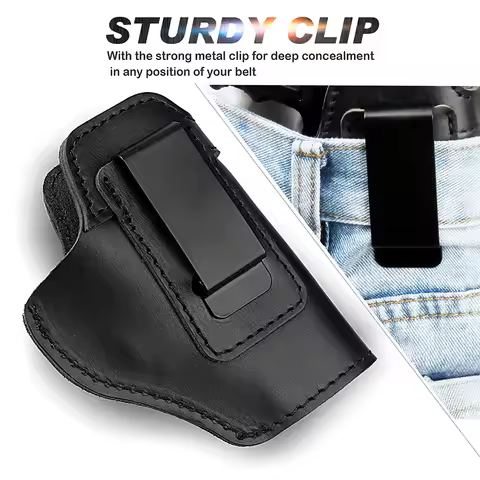 NewLeft RIGHT Tactical Leather Holster for Concealed Carry Airsoft IWB Gun Holsters for Glock 17 19 