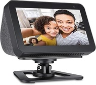 For Amazon Echo Show 5 Holder 360° Adjustable Aluminium Alloy Stand Magnetic Tilt Your Echo Show 5 Front or Back to Improve Viewing Angle (Black) CT05
