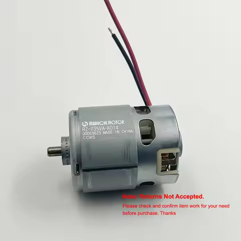 MABUCHI RZ-735VA-A014 Motor DC 10.8V 12V 14.4V 18V High Speed Torque Power RS-735 Motor Electric Cor