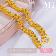 Merlin Goldsmith 22K 916 Gold 9.5mm Baby Coco Bracelet
