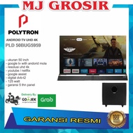 New Led Tv Polytron 50" 50Bug9959 50 Inch Usb Movie Android Soundbar