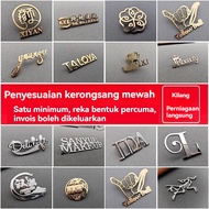 Badge Customized Badge Metal Badge Accessories/logo Pin Badge Badge Customized Brooch DIY Letter Bad