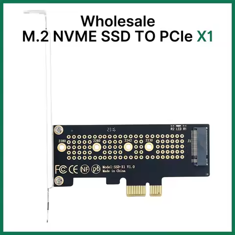 M.2 NVME to PCI Express X1 Adapter SSD Adapter Support 2280 2260 2242 2230 Converter to Desktop PCI 