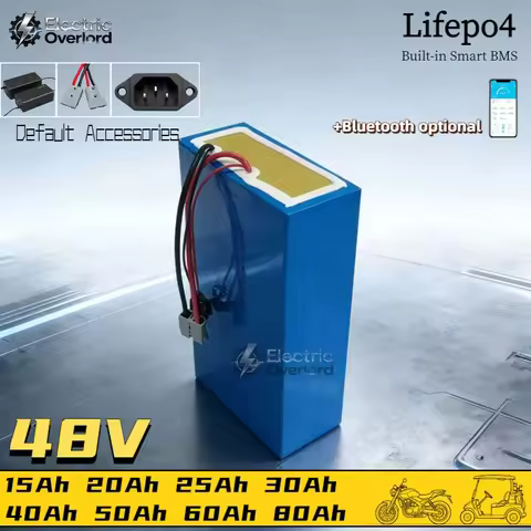 48V Battery LiFePO4 Battery 48V 20Ah 25Ah 30Ah 40Ah 50Ah 60Ah 80Ah Lithium iron Battery with BMS for