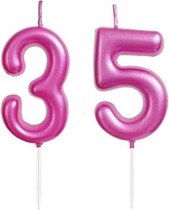 2.36" 35th 53th Number Candles Birthday Gifts for Women Men Birthday Decorations Birthday Candles Nu
