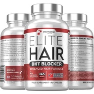 DHT Blocker Elite Hair, Hair Growth Supplement | #1 Advanced Hair Supplements for Women & Men | DHT 