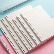 Loose Leaf A5, B5 A4 Binder File Paper, 20 Holes A5, 26 Holes B5, 72 gsm Bookpaper Material, 30 shee