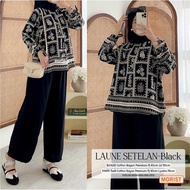 Laune Suit Moris Blouse Cotton Rayon Premium Pants Twill Cotton Rayon Premium