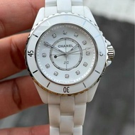 Chanel J12白鑽錶 24年9新配件齊全