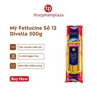 Fettuccine Divella Noodles No. 12 Pack 500g - Italian Flat Noodles Fettuccine Pasta