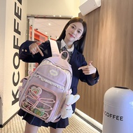 Cute Kawaii Ita Bag Backpack Anime Badge Display Transparent Backpack Large Capacity Bagpack For Sch