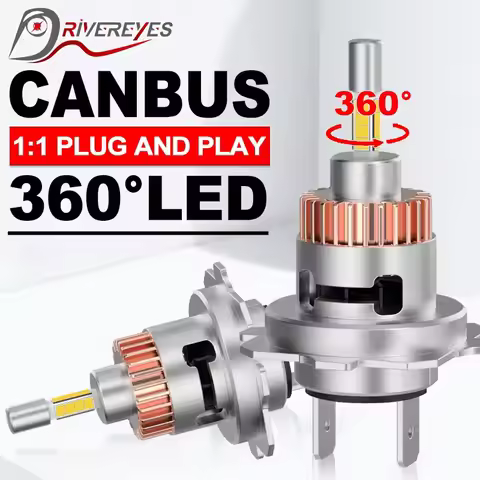 H7 H4 LED Bulbs 360 4 Sided 1:1 Plug and Play For Moto Hi-Low Lamps 9054 CSP Turbo H4 H7 Canbus No E