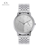 Armani Exchange Male Analog Watches ( AX2870 ) - Quartz, Silver Case, 40 MM Round Dial,  Silver Stai