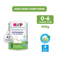 Sữa dê HiPP 1 Organic 400g - Nhập khẩu Đức giúp bé phát triển chiều cao trí não tăng cường hấp thu