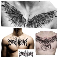 ZUBA Black Wings Waterproof Tattoo Sticker 15Tianxiao Tattoo Chest，Beauty Fashion Essential Cosmetic