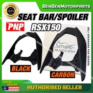 RSX150 / RSX 150 MAGIC BOY SEAT BAR & REAR SPOILER ( BLACK / CARBON ) RSX150 RSX SEAT BAR BELAKANG S