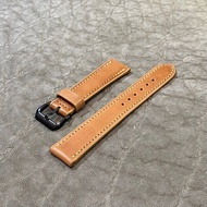 油染馬革錶帶 原色 20mm-18mm【標準款】全平直造型 適用於 Rolex, Omega 等腕錶 新喜皮革製