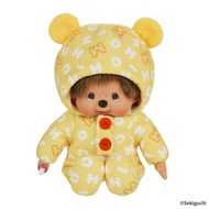 [monchhichi] Monchhichi S (H21cm) Printed Rompers/overall Stuffed Animal Kids Baby Gift Japanese toy Sekiguchi ตุ๊กตาของเล่น