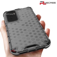 PlusCase for Xiaomi Poco F3 Shockproof Case Honeycomb Clear Armor Hybrid Rugged Impact Protective Casing