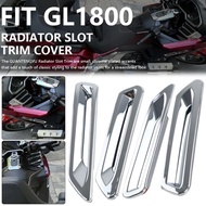 Black/Chrome Radiator Slot Trim Cover Decoration Kit Fit For Honda Gold Wing GL 1800 Tour DCT F6B Go