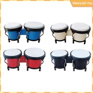[BlesiyaedMY] Bongo Drum Set Percussion Instruments Montessori Tuning Music Instruments African Drum