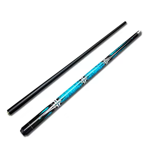 High Quality Custom Two-Piece Carbon Fiber Pool Cue Stick 9mm Snooker Cue with Maple Butt Sleeve and