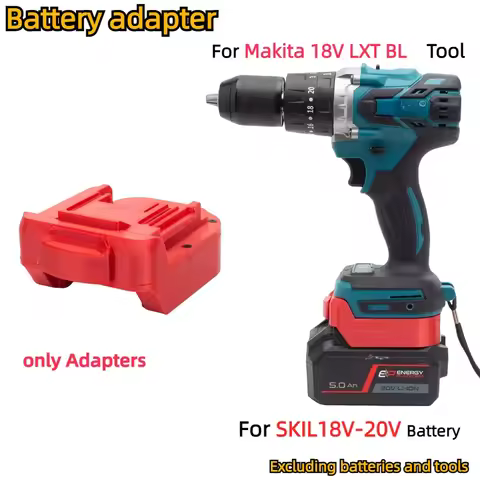 Battery Adapter Converter for SKIL 20V BY519601 BY519603 BY519702 Li-ion Battery TO Makita 18V LXT C