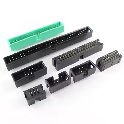 10pcs 2.54mm Pitch DC3 Male Connector 6 8 10 12 14 16 18 20 24 26 30 34 39 40 50 60 64 Pin DIP Strai