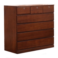 💘&amp;Modern Minimalist Ikea Bedroom Solid Wood Storage Cabinet Locker Chest of Drawer Chest of Drawers Cupboard Low cabinet