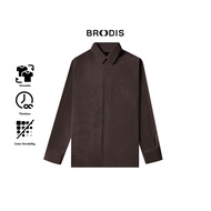 KEMEJA Brother Distro - Soma Coffee Modern Fit Soma Tweed Shirt with Premium Houndstooth Motif
