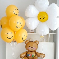 balon emoticon emoji bunga krisan smiley smile senyum paket baby girl