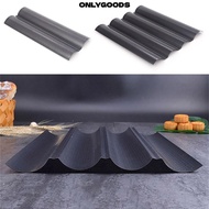 ONLYGOODS Baguette Baking Tray, Nonstick Bakeware Baguette Mold, French Bread Toast Waves Baking Too