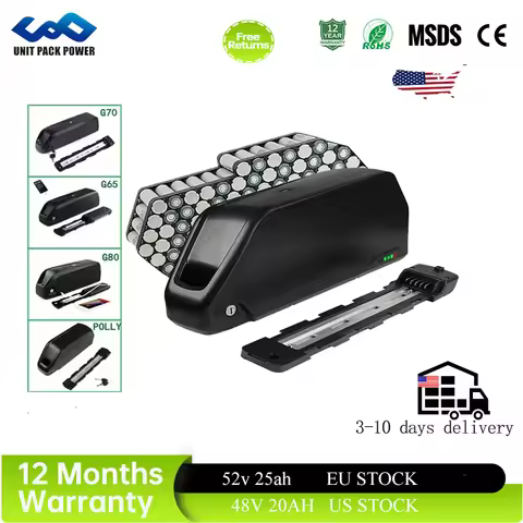 48V 20AH Ebike Battery Hailong 21700 52V 24ah 48V 25AH Downtube Lithium Battery PackFor Electric Bic